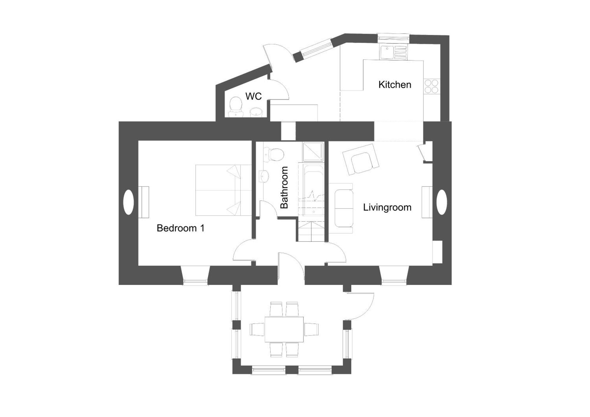 Mike'S 3-Bedroom Countryside Cottage Alness Luaran gambar
